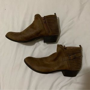 Me Too Brown Ankle Booties  (Women)